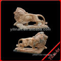 Stone Garden Lion Carving Statue Sculpture YL-D063